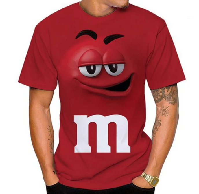m&m Kurzarm Herren T-Shirt in Rot