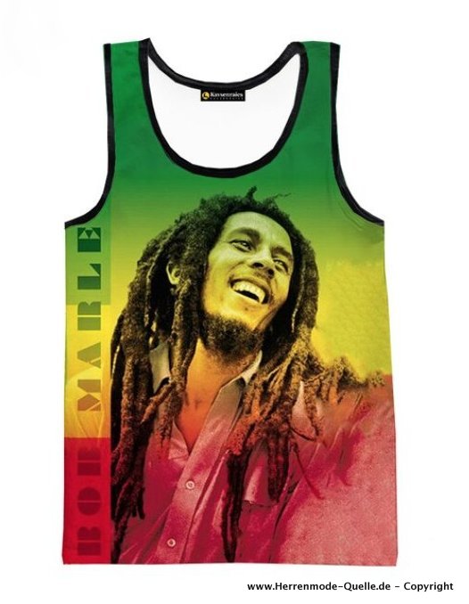 Retro Bob Marley Herren Sommer Shirt Tank Top